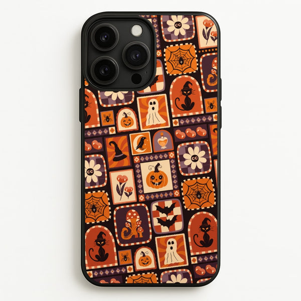 Vintage Halloween Patchwork Phone Case - iPhone 13 Pro / Standard