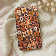 Vintage Halloween Patchwork Flip / Wallet Phone Case 5