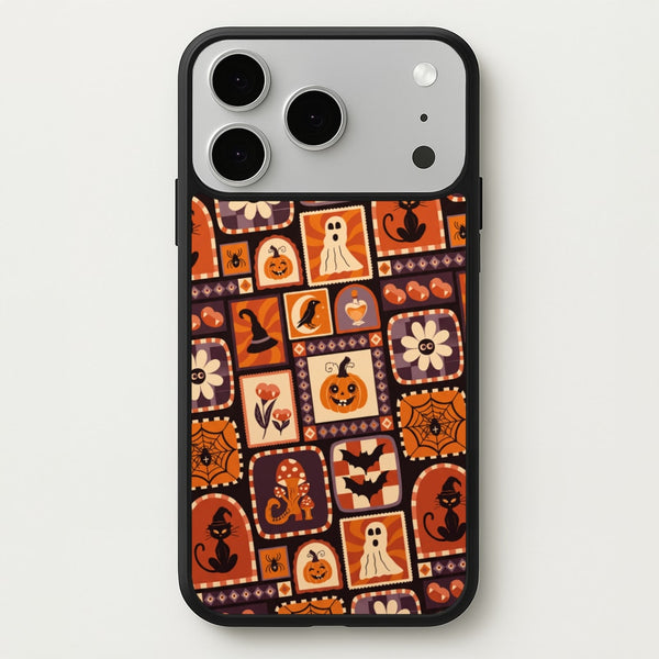 Vintage Halloween Patchwork Phone Case - iPhone 17 Pro Max / Standard