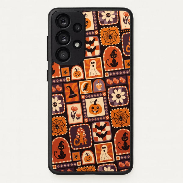 Vintage Halloween Patchwork Phone Case - Galaxy A33 / Standard