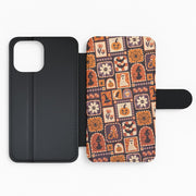 Vintage Halloween Patchwork Flip / Wallet Phone Case 2