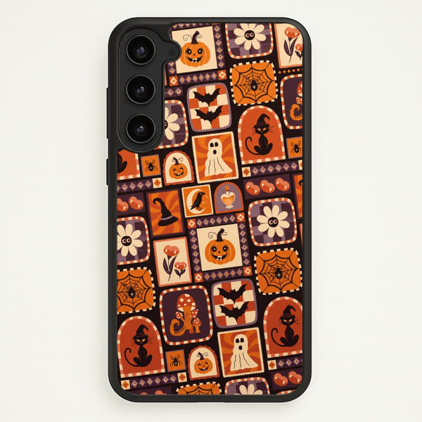 Vintage Halloween Patchwork Phone Case - Galaxy S23 Plus / Standard