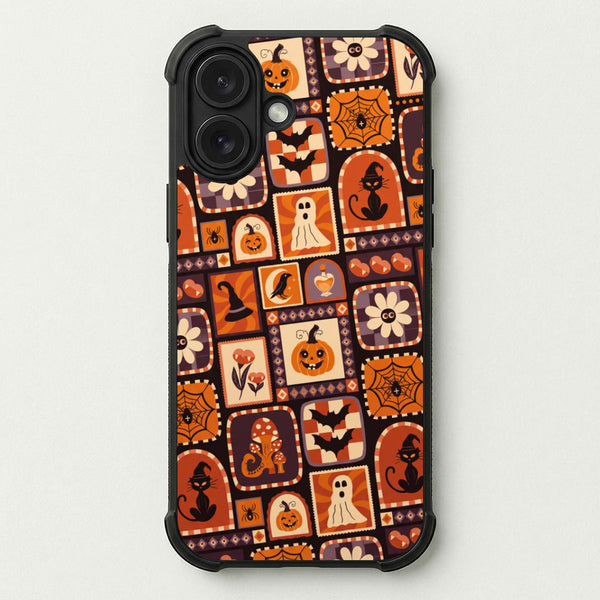 Vintage Halloween Patchwork Phone Case — Bumper case