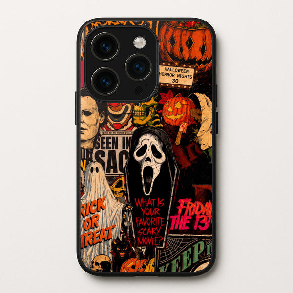 Horror Movie Sticker Collage Phone Case - iPhone 14 Pro Max / Standard