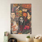 Horror Movie Sticker Collage Poster 1