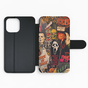 Horror Movie Sticker Collage Flip / Wallet Phone Case 2