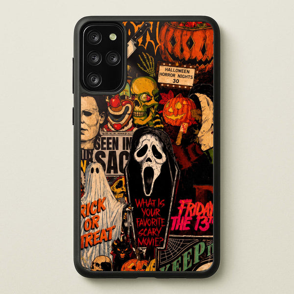 Horror Movie Sticker Collage Phone Case - Galaxy S20 Plus / Standard