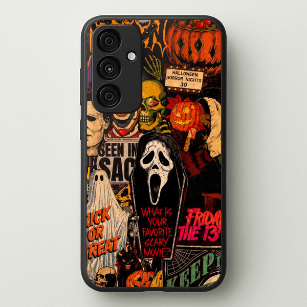 Horror Movie Sticker Collage Phone Case - Galaxy A55 / Standard
