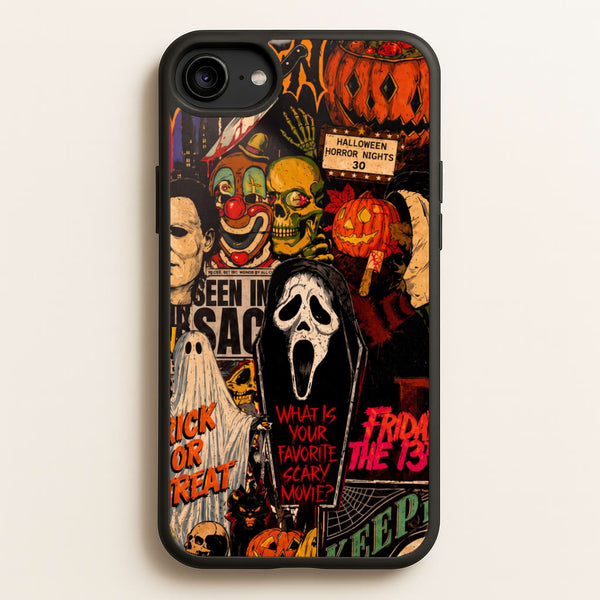 Horror Movie Sticker Collage Phone Case - iPhone 6 / 7 / 8 / SE / Standard