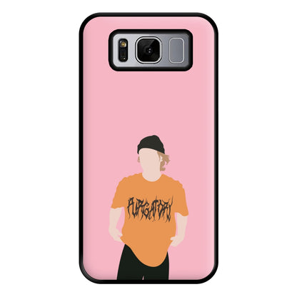 Orange T-shirt - Vinnie Hacker Phone Case for Galaxy S8 Plus