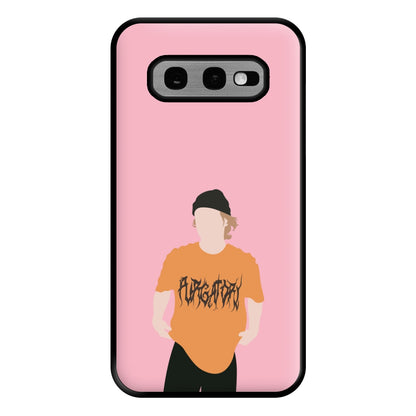 Orange T-shirt - Vinnie Hacker Phone Case for Galaxy S10e