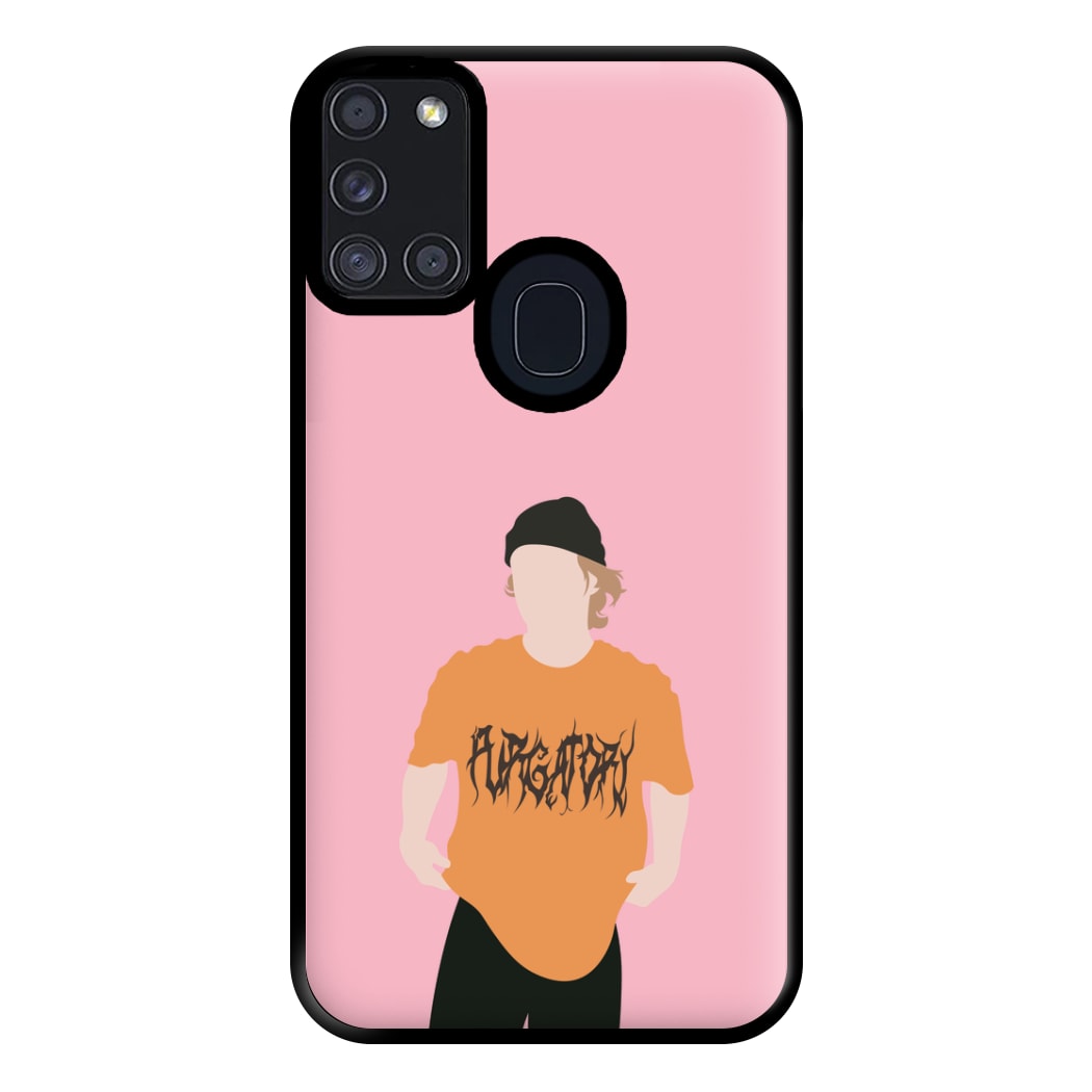 Orange T-shirt - Vinnie Hacker Phone Case for Galaxy A21s