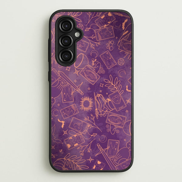 Violet Tarot Line Toss Phone Case - Galaxy A14 / Standard