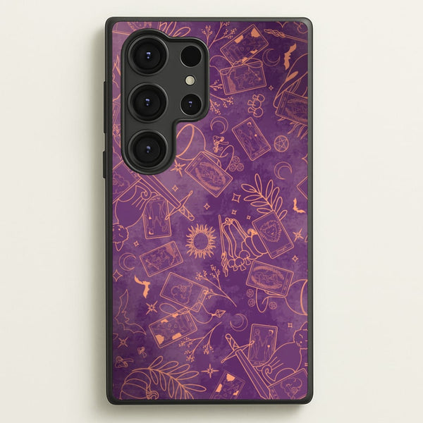 Violet Tarot Line Toss Phone Case - Galaxy S25 Ultra / Standard