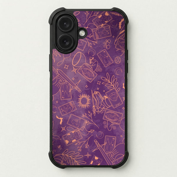 Violet Tarot Line Toss Phone Case — Bumper case