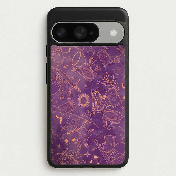 Violet Tarot Line Toss Phone Case - Google Pixel 10 / 10 Pro / Standard