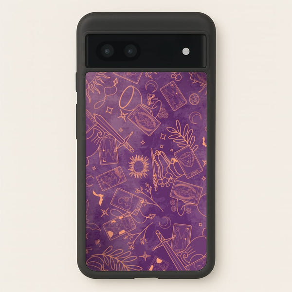 Violet Tarot Line Toss Phone Case - Google Pixel 7a / Standard