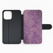 Violet Tarot Line Toss Flip / Wallet Phone Case 2