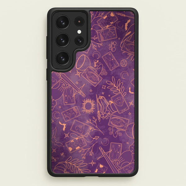 Violet Tarot Line Toss Phone Case - Galaxy S23 Ultra / Standard