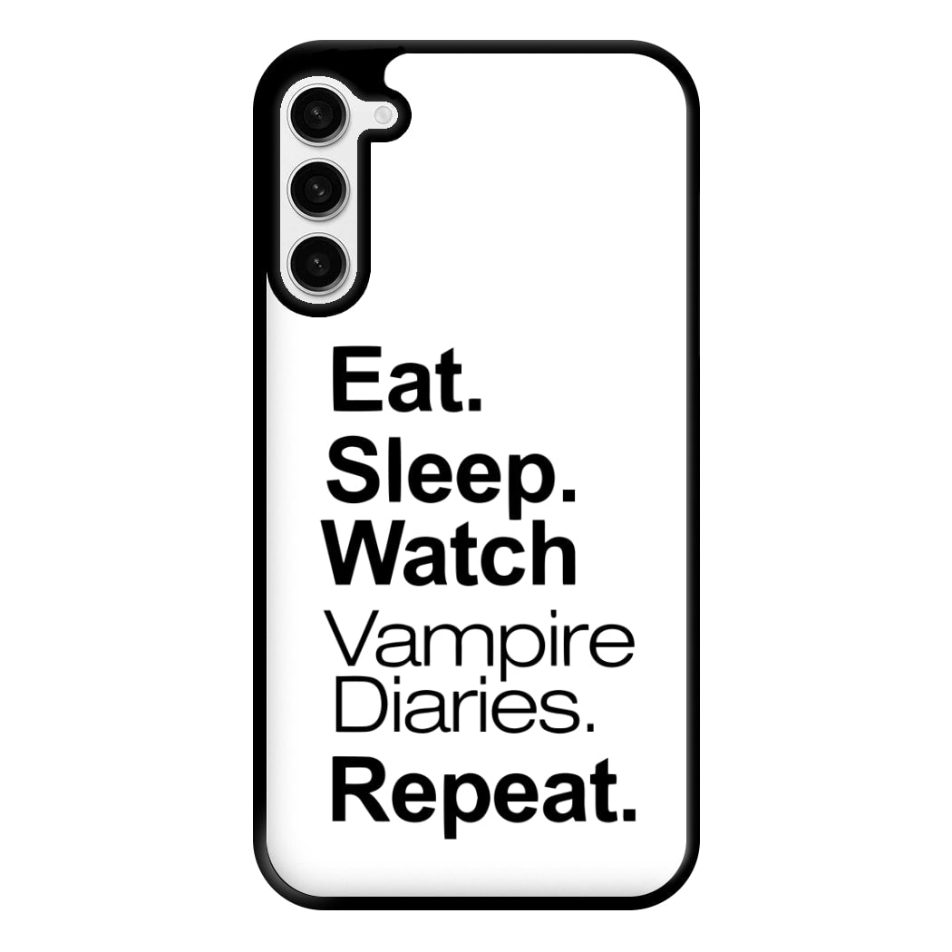 Eat Sleep Watch VPD Repeat Phone Case for Galaxy S23 Plus