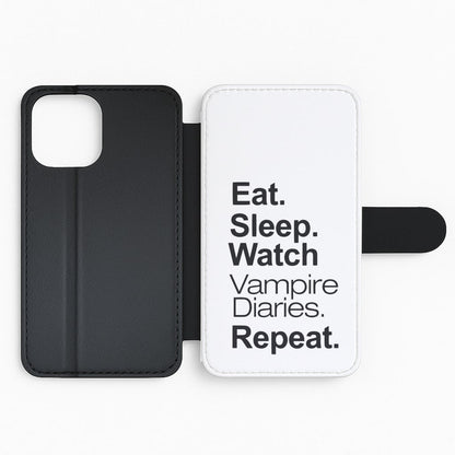Eat Sleep Watch VPD Repeat Flip Phone Case