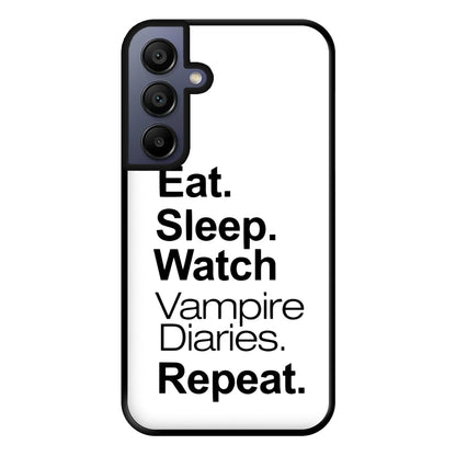 Eat Sleep Watch VPD Repeat Phone Case for Galaxy A15