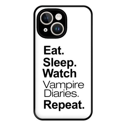 Eat Sleep Watch VPD Repeat Phone Case for iPhone 14 Plus