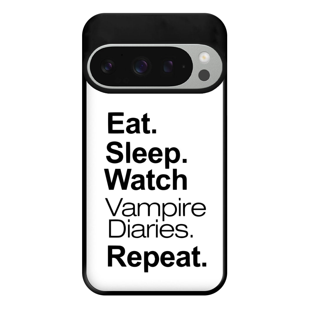 Eat Sleep Watch VPD Repeat Phone Case for Google Pixel 9 Pro XL