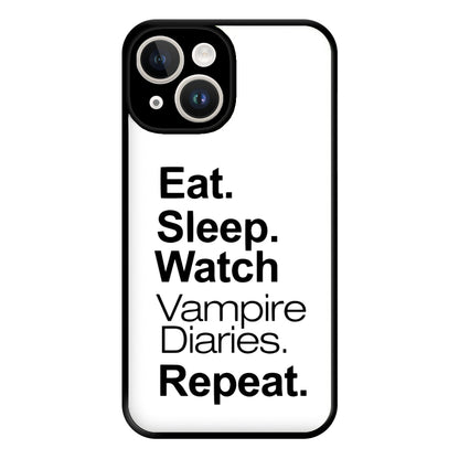 Eat Sleep Watch VPD Repeat Phone Case for iPhone 14