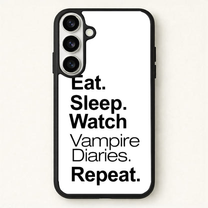 Eat Sleep Watch VPD Repeat Phone Case for Galaxy S26