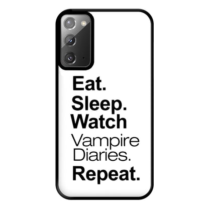 Eat Sleep Watch VPD Repeat Phone Case for Galaxy Note 20 Ultra