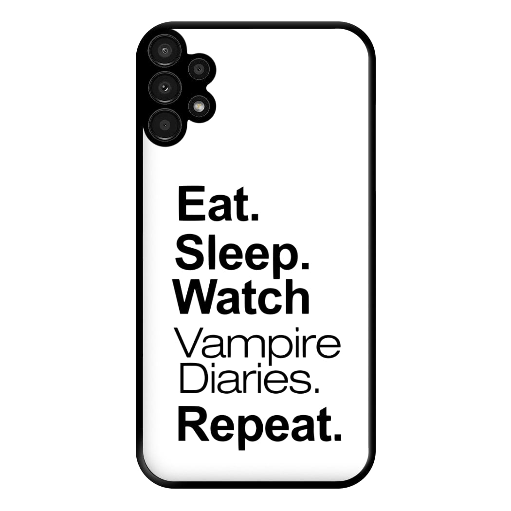 Eat Sleep Watch VPD Repeat Phone Case for Galaxy A13