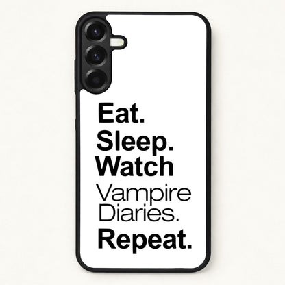 Eat Sleep Watch VPD Repeat Phone Case for Galaxy A37
