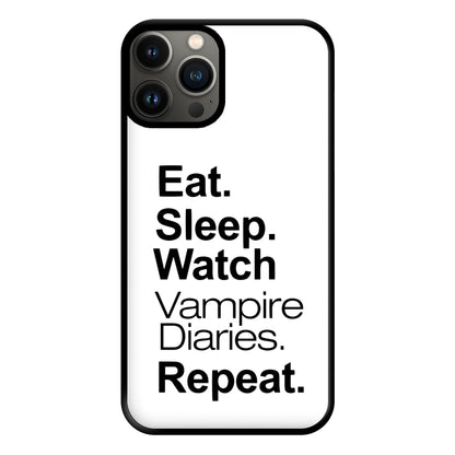 Eat Sleep Watch VPD Repeat Phone Case for iPhone 13 Pro Max