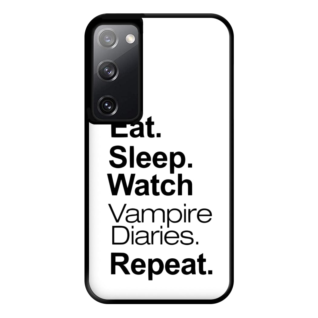 Eat Sleep Watch VPD Repeat Phone Case for Galaxy S20