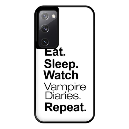 Eat Sleep Watch VPD Repeat Phone Case for Galaxy S20FE