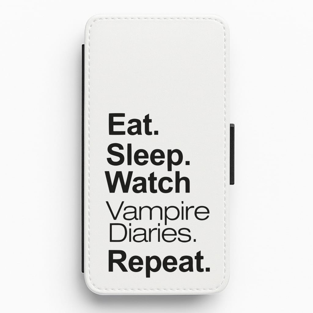 Eat Sleep Watch VPD Repeat Flip / Wallet Phone Case
