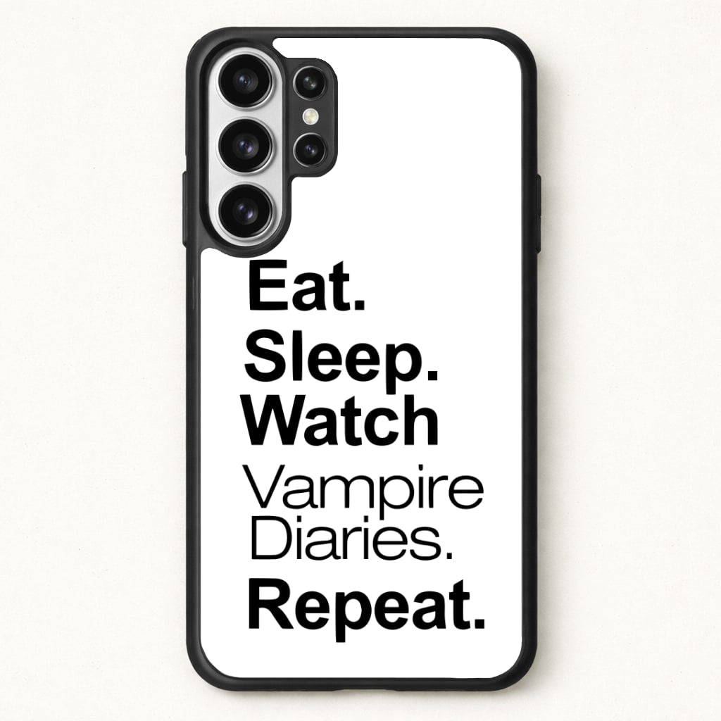 Eat Sleep Watch VPD Repeat Phone Case for Galaxy S26 Ultra