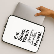 Eat Sleep Watch VPD Repeat Laptop Sleeve 2