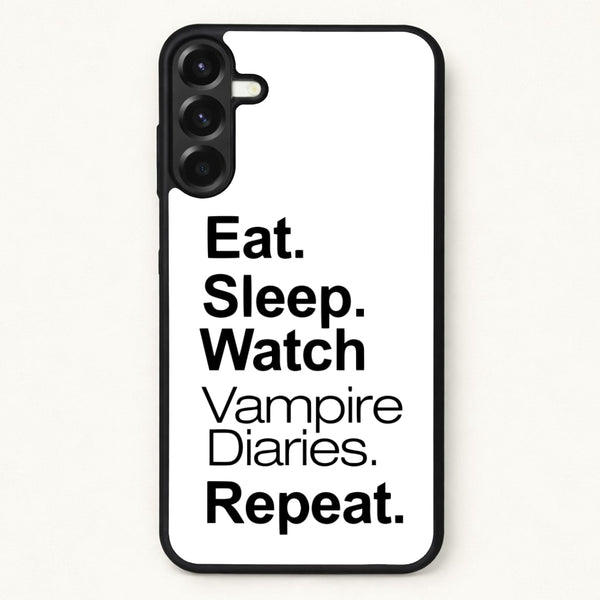 Eat Sleep Watch VPD Repeat Phone Case for Galaxy A57