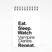 Eat Sleep Watch VPD Repeat Notebook 4