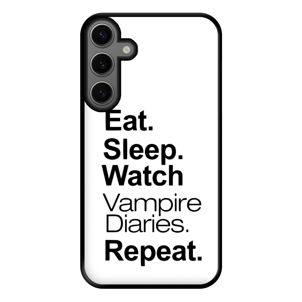 Eat Sleep Watch VPD Repeat Phone Case for Galaxy S23FE