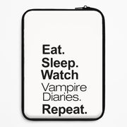 Eat Sleep Watch VPD Repeat Laptop Sleeve 1
