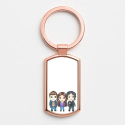 VPD Cartoon Rose Gold Keyring