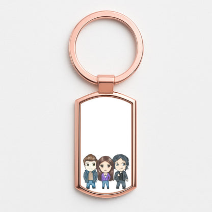 VPD Cartoon Rose Gold Keyring