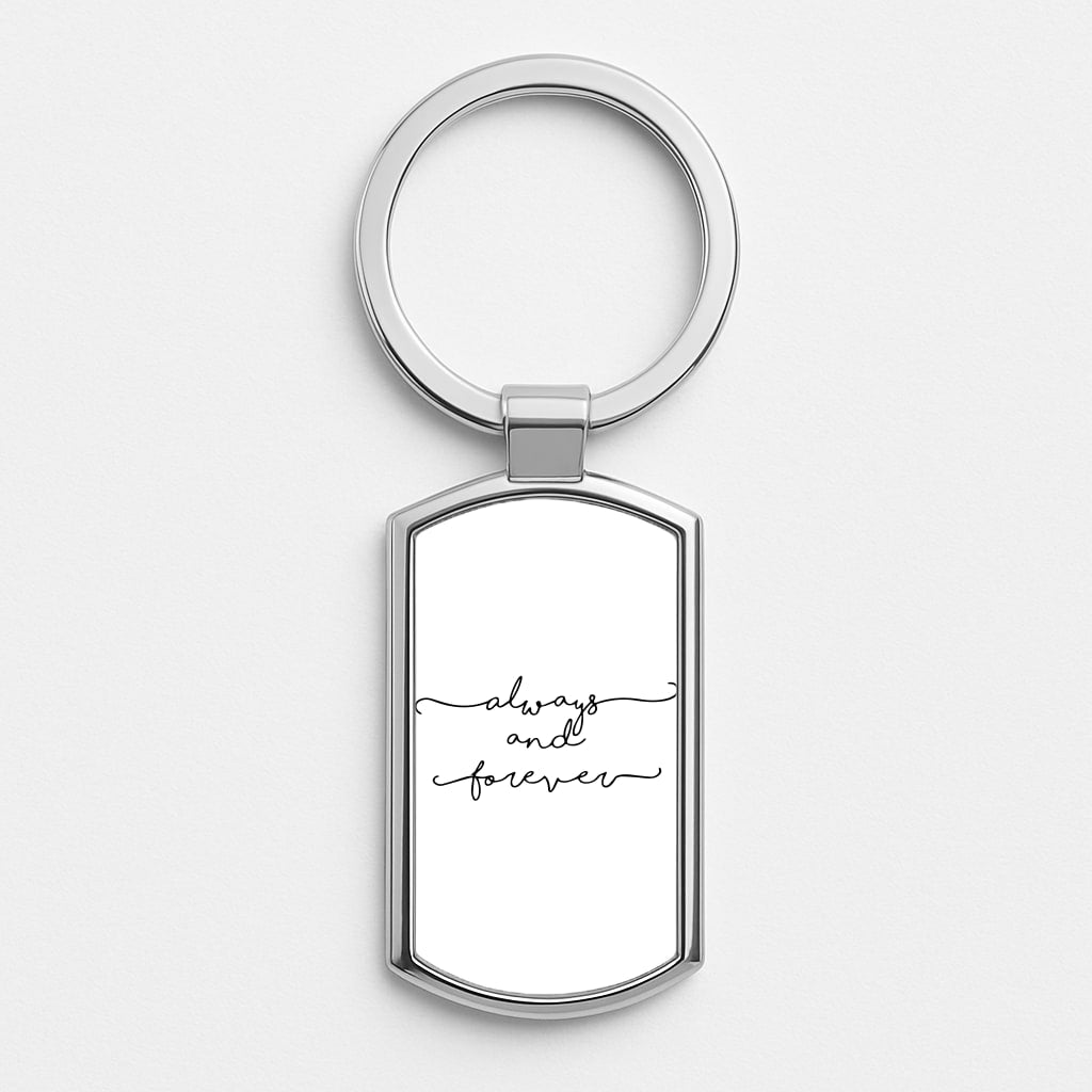 Always & Forever - VD Silver Keyring