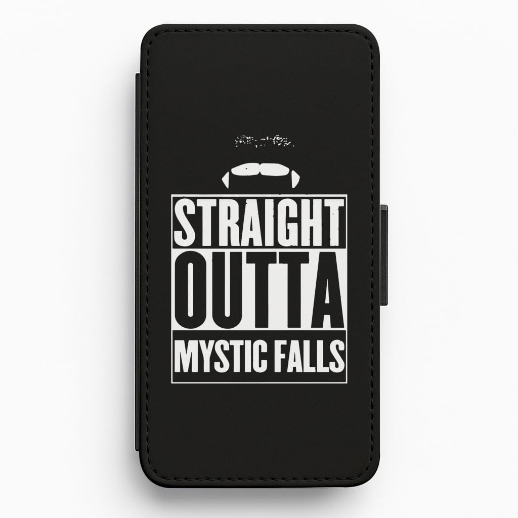 Straight Outta Mystic Falls - Vampire Diaries Flip / Wallet Phone Case