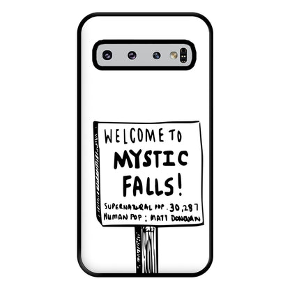 Welcome to Mystic Falls - VD Phone Case for Galaxy S10 Plus