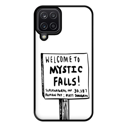 Welcome to Mystic Falls - VD Phone Case for Galaxy A12