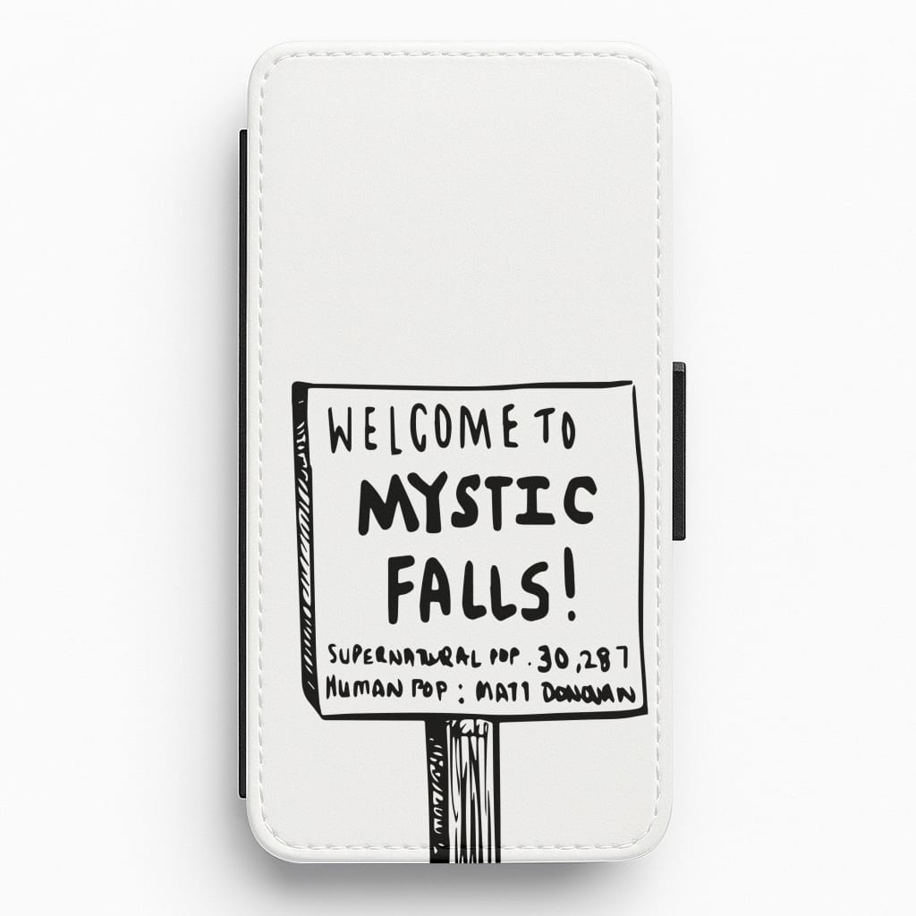 Welcome to Mystic Falls - VD Flip / Wallet Phone Case